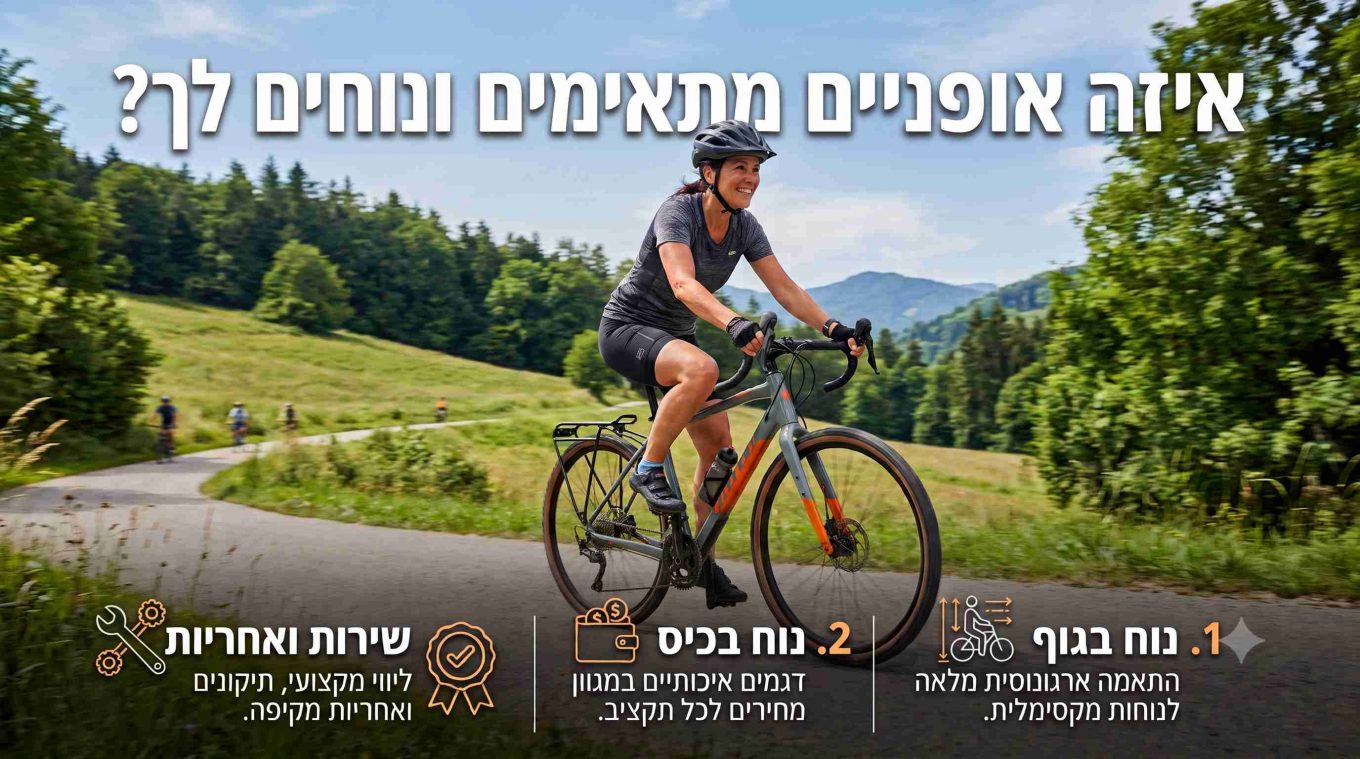 איזה אופניים מתאימים ונוחים לך
