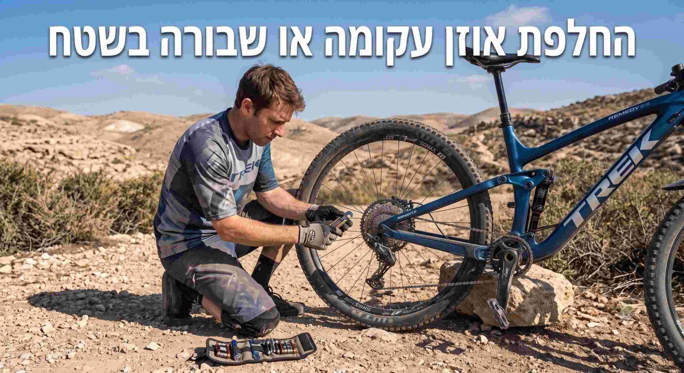 החלפת אוזן עקומה או שבורה בשטח