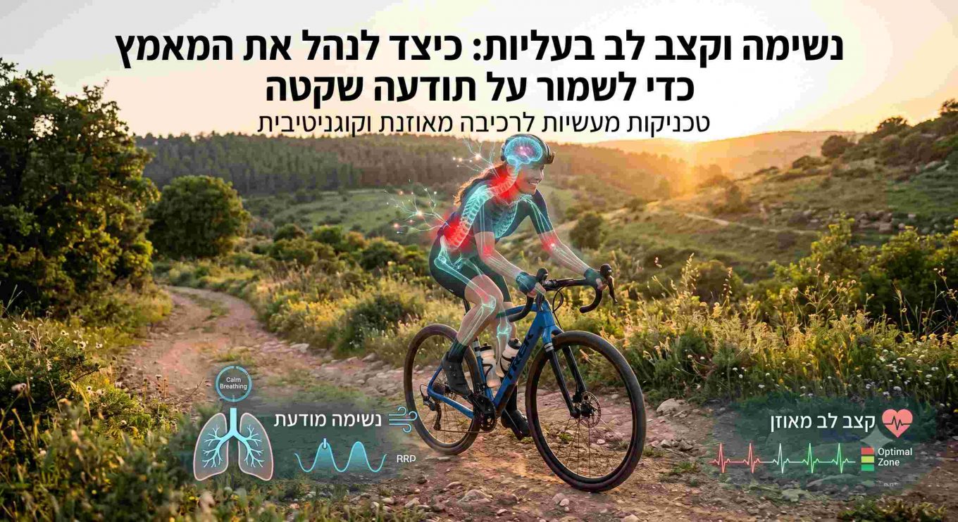 נשימה וקצב לב בעליות: כיצד לנהל את המאמץ כדי לשמור על תודעה שקטה
