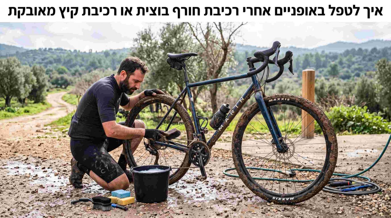 איך לטפל באופניים אחרי רכיבת חורף בוצית או רכיבת קיץ מאובקת