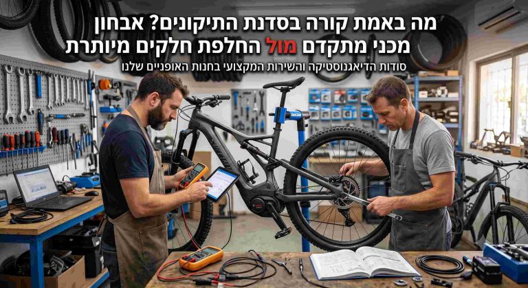 סדנת תיקוני אופניים - אבחון מכני מתקדם בחנות ציודים