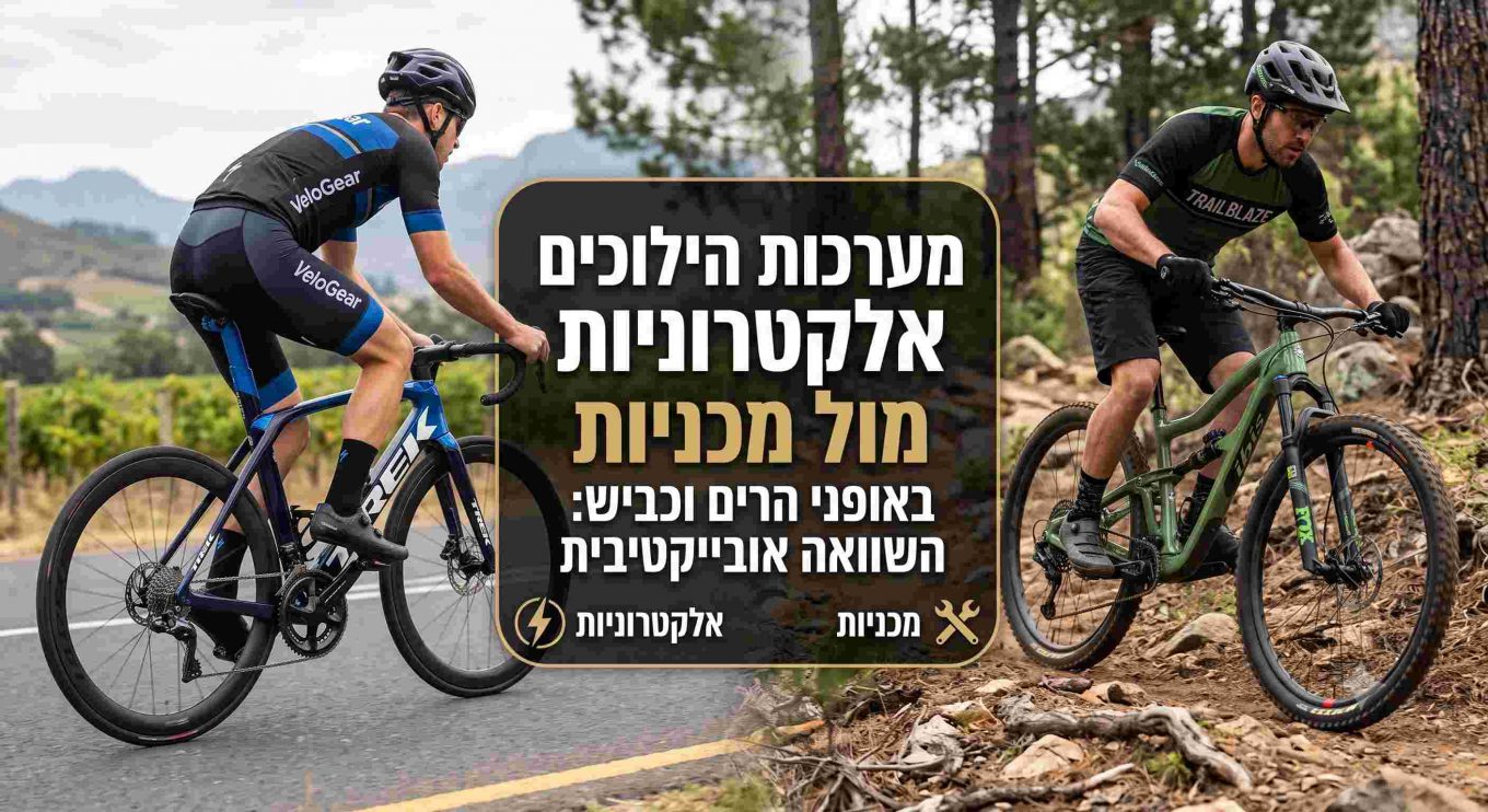 מערכות הילוכים אלקטרוניות מול מכניות באופני הרים וכביש: השוואה אובייקטיבית