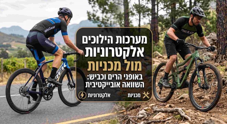 מערכות הילוכים אלקטרוניות מול מכניות באופני הרים ו